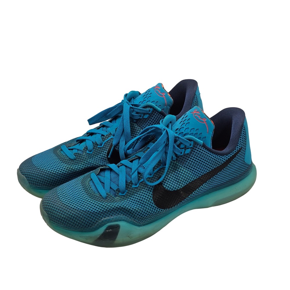 2014 Kobe 10 X "5am Flight" Blue‎ Lagoon Black Vapor Green 705317-403 size 13